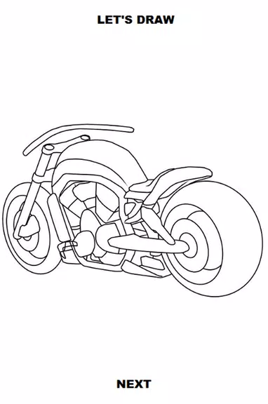 Draw Motorcycles: Cruiser Screenshot 3