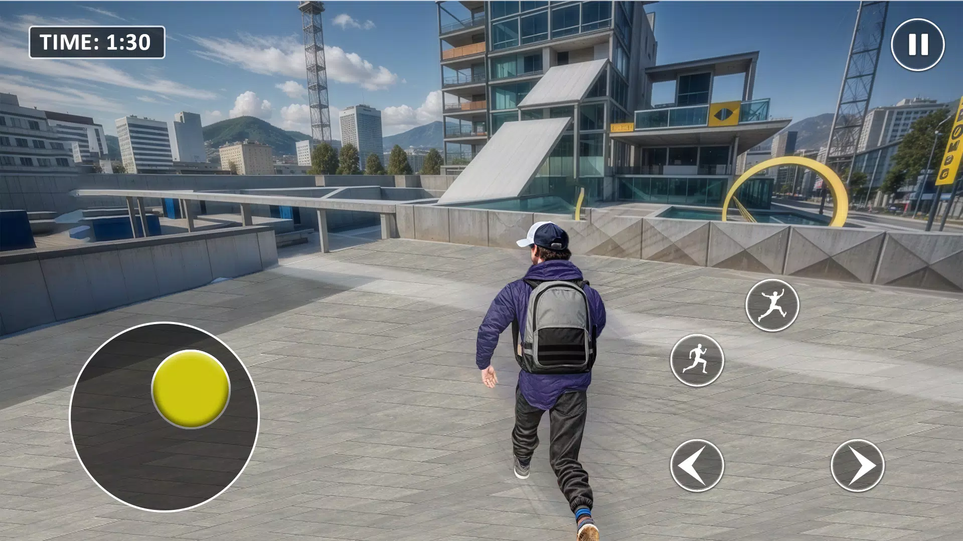 Go Up Rooftop Run Parkour Game Скриншот 3