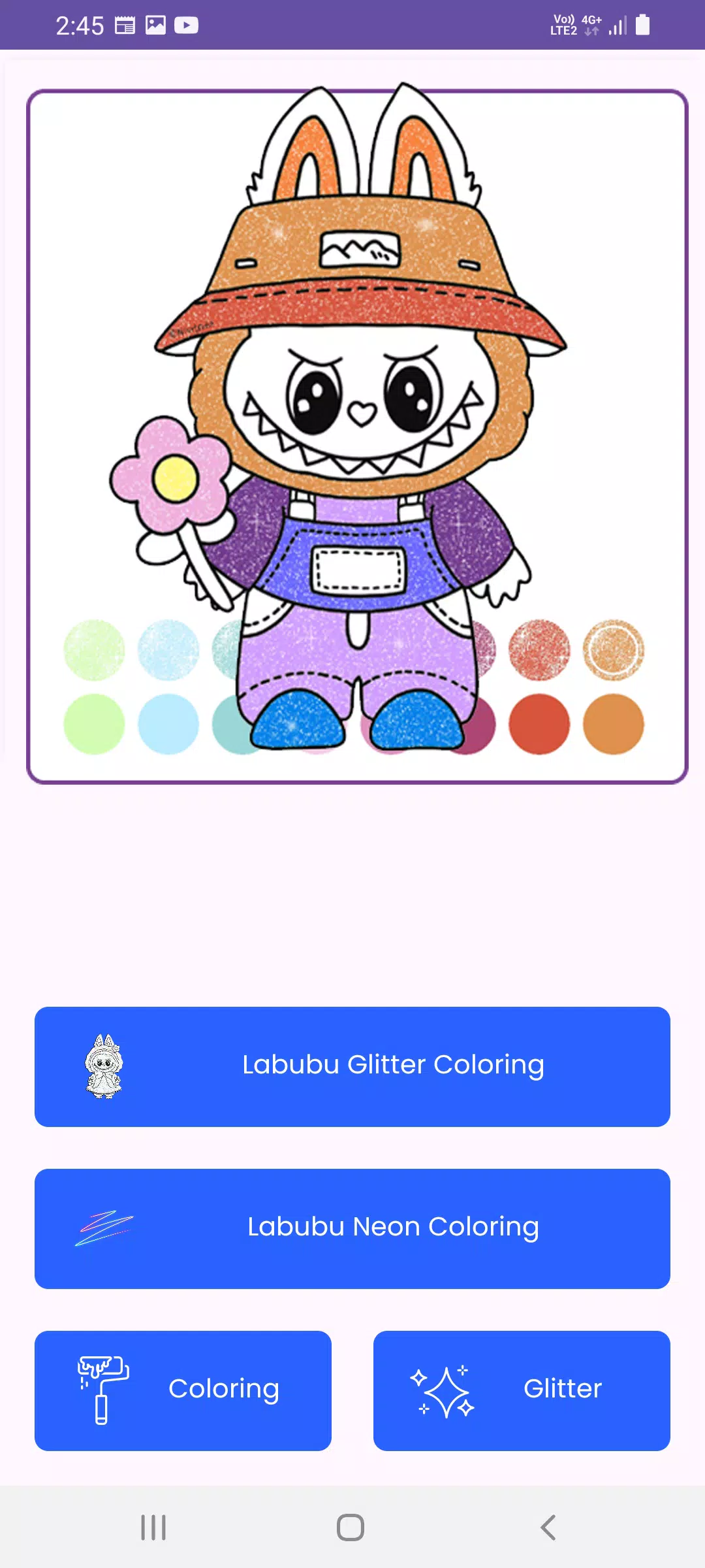 Labubu Glitter Coloring স্ক্রিনশট 0