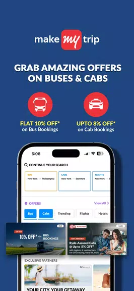 Schermata MakeMyTrip - Flights & Hotels 2