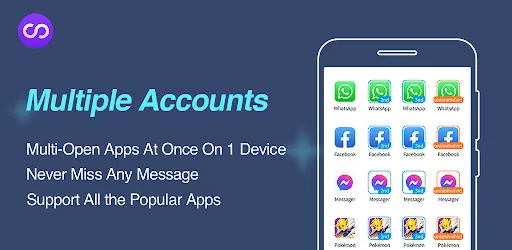 Multiple Accounts ဖန်သားပြင်ဓာတ်ပုံ 0