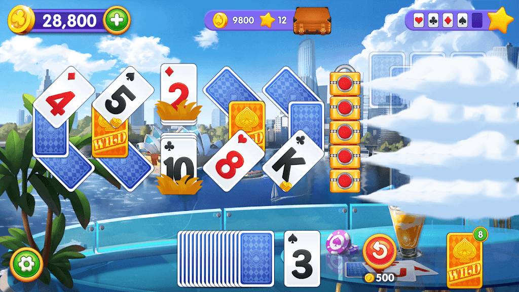 Schermata Solitaire Trip: Classic Tripeaks Card Game 2