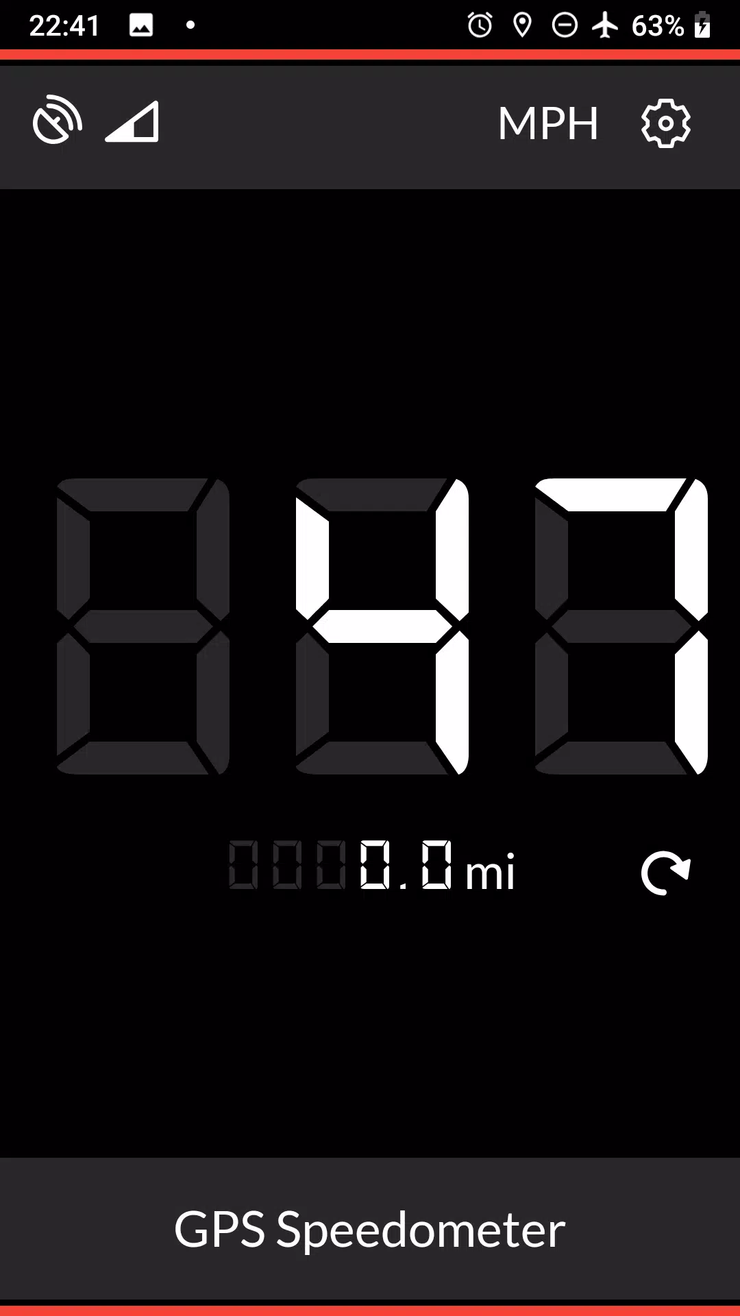 Schermata GPS Speedometer 2