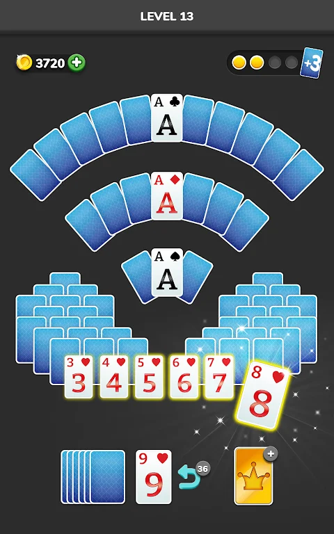 Solitaire 3D - Tripeaks Puzzle Tangkapan skrin 1