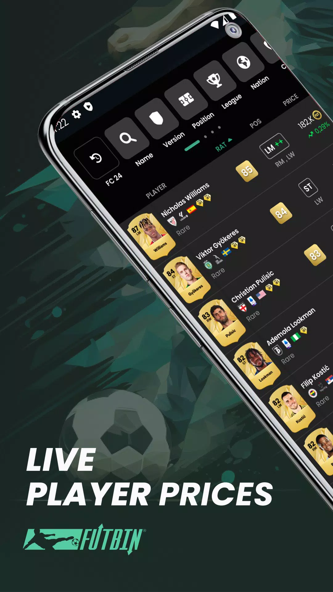 FUTBIN 24 Database & Draft 스크린샷 0