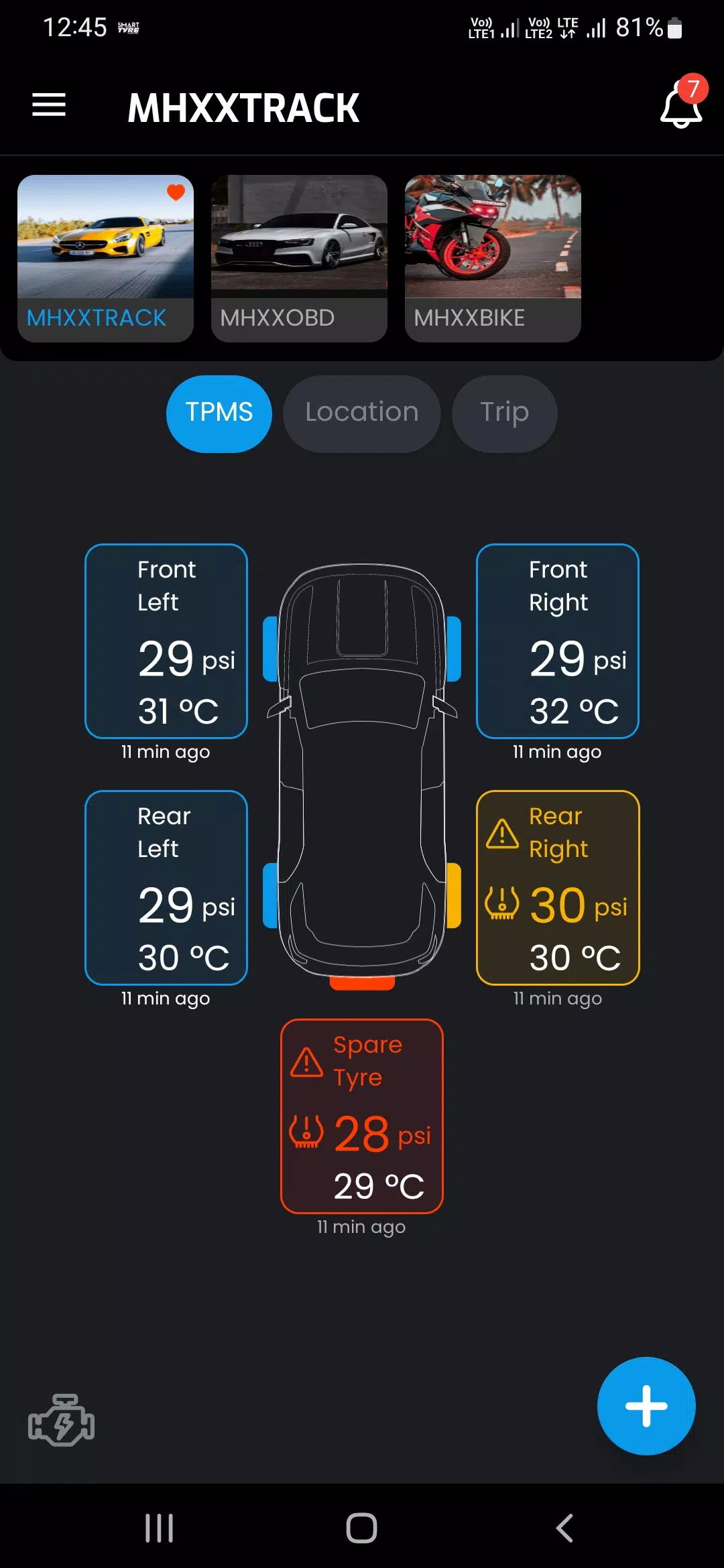 SMART TYRE CAR & BIKE Schermafbeelding 0