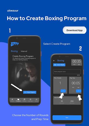 Bezuur Boxing Interval Timer 螢幕截圖 1