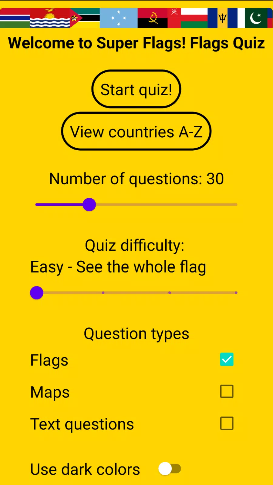 Super Flags! Flag Quiz Tangkapan skrin 0