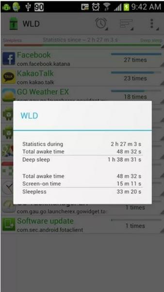 Wakelock Detector-Save Battery Screenshot 2