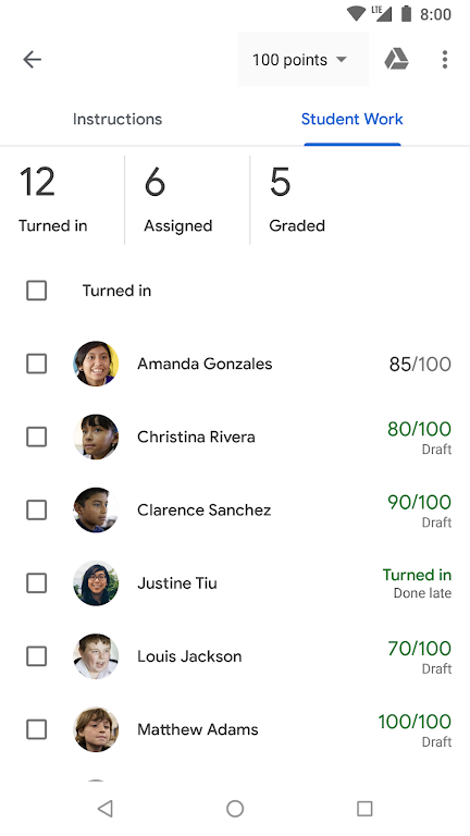 Google Classroom 螢幕截圖 3