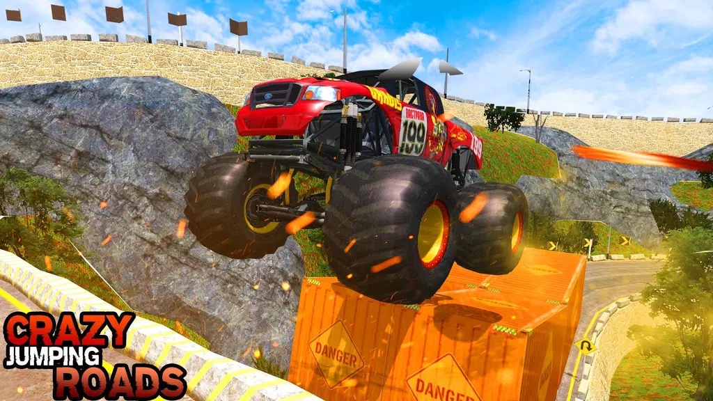 Pickup Truck Hill Climb Racing Скриншот 1