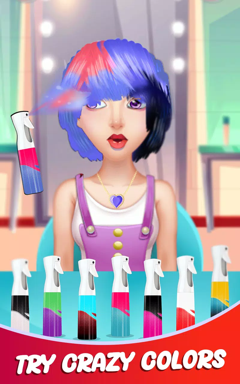 Fashion Girls Hair Salon Games 螢幕截圖 0