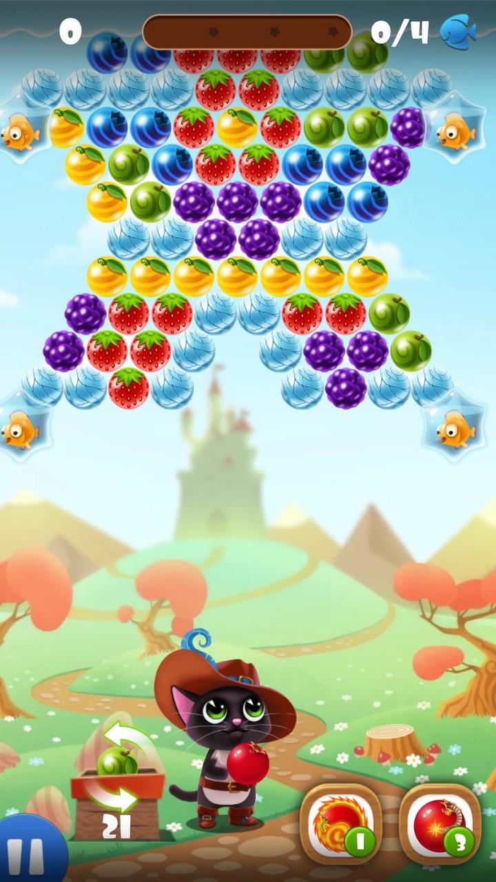 Fruity Cat - bubble shooter! Screenshot 1