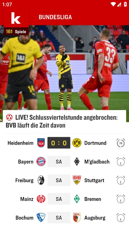 kicker Fußball News Ekran Görüntüsü 0