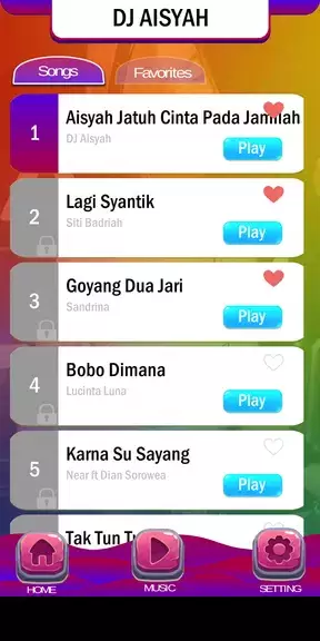 Piano Tiles DJ Aisyah Jamilah Скриншот 2