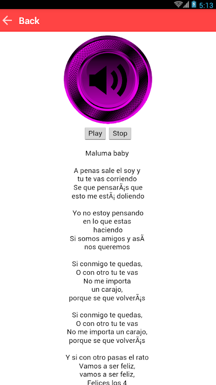 Felices Los 4 Maluma Musica Lyrics 螢幕截圖 1