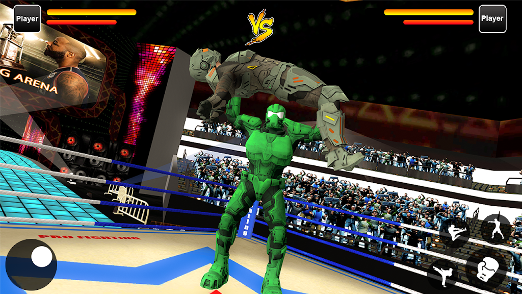 Robot Ring Fighting Real Robot VS Superhero Robot ภาพหน้าจอ 2