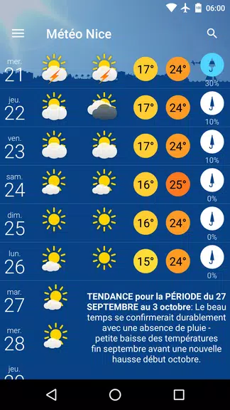 Météo Nice Screenshot 1