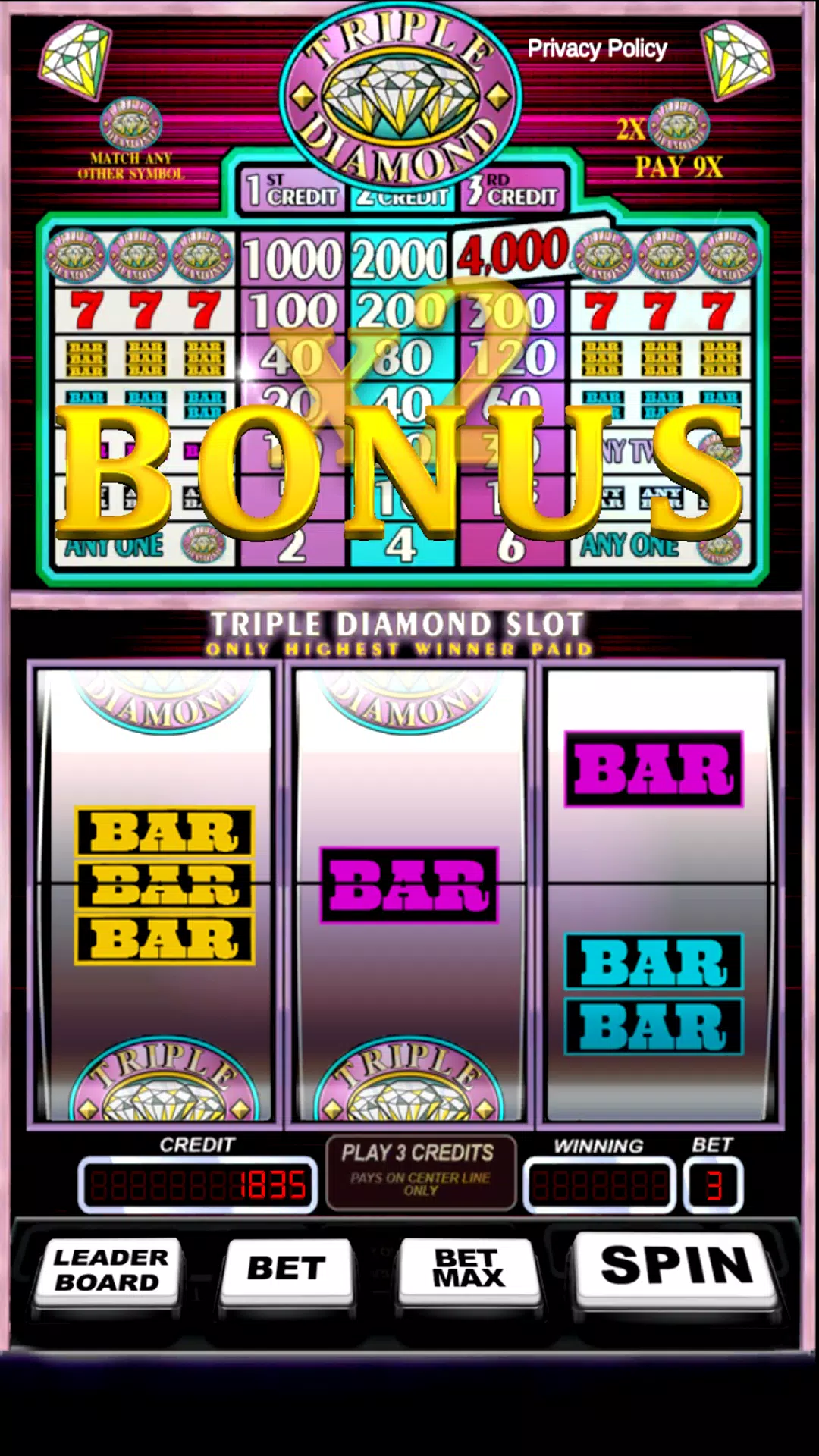 Triple Pay Diamond Slot Ảnh chụp màn hình 1