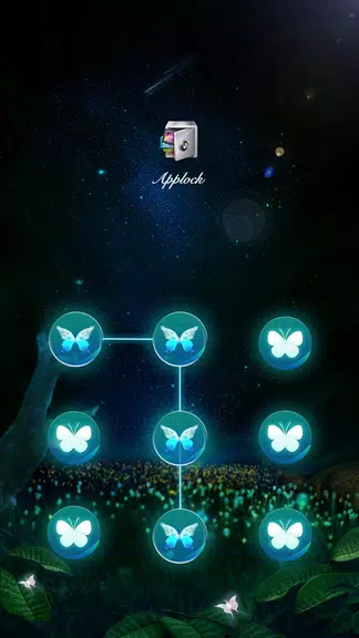 AppLock Theme Flying Butterfly 螢幕截圖 0