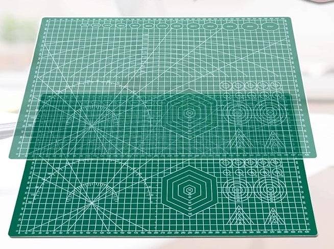 Anezus 12inch x 18inch Rotary Cutting Mat Double Sided 5-Ply Craft Cutting Board