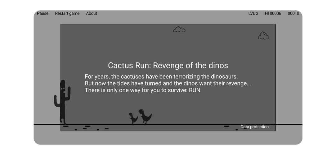 Cactus Run: The Dinos' revenge スクリーンショット 0