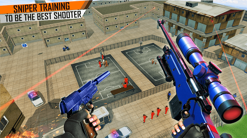 Prisoner Sniper Shooting 3D Gun Games Screenshot 2