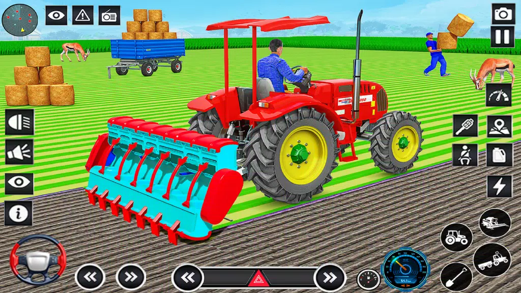 Farming Games: Tractor Driving Schermafbeelding 1
