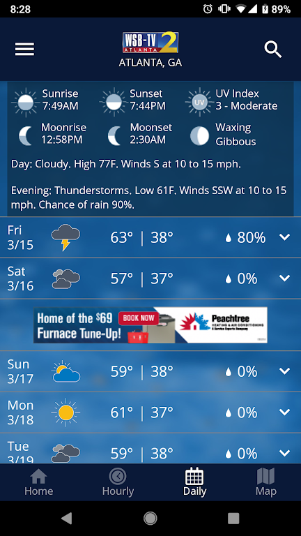 WSB-TV Weather Capture d'écran 2