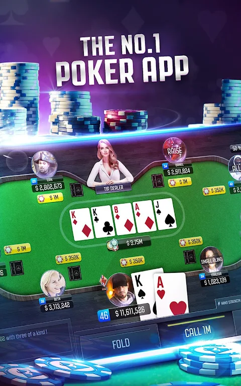 Poker Online: Texas Holdem Card Game Live FREE 스크린샷 1