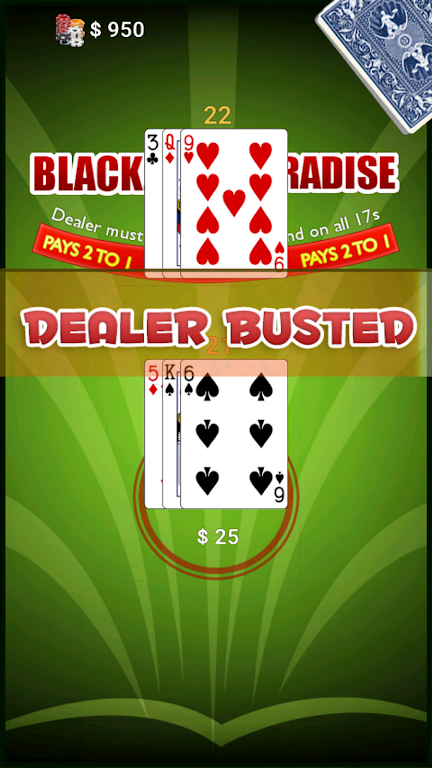 BlackJack Paradise Screenshot 1