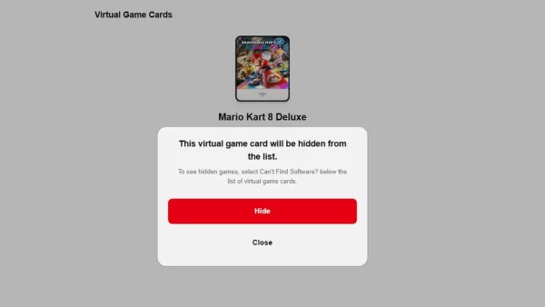 Virtual Game Card System update ကို Nintendo