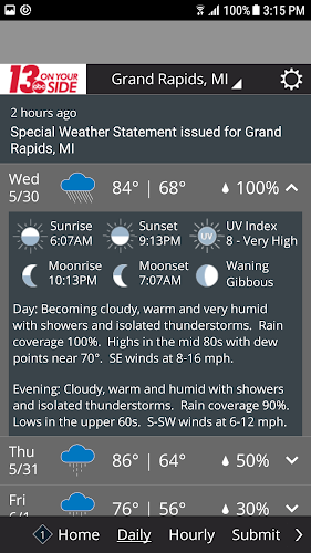 WZZM 13 Weather Captura de tela 1