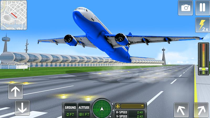 Flying Airplane Pilot Games 螢幕截圖 0