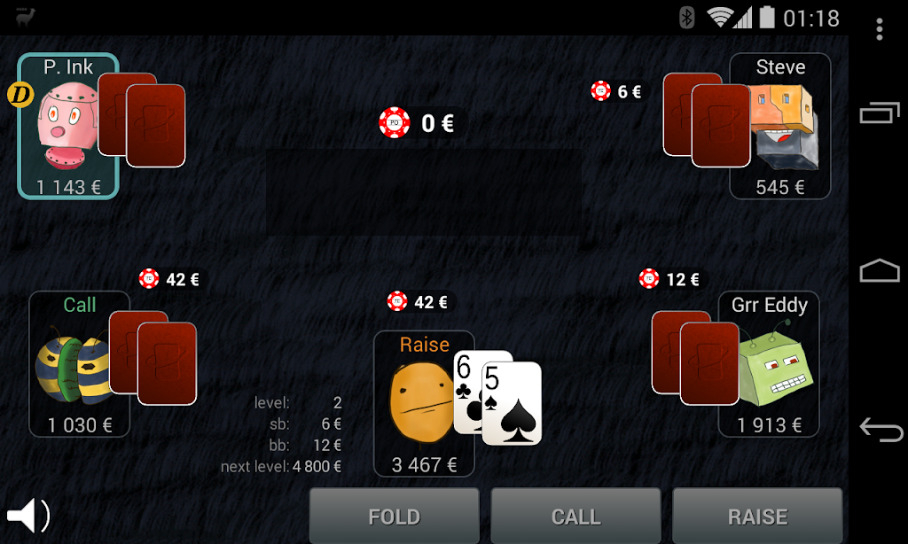Bots Don’t Bluff Offline Poker スクリーンショット 1