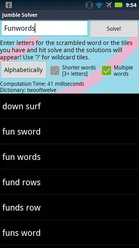 Jumble Solver应用截图第2张