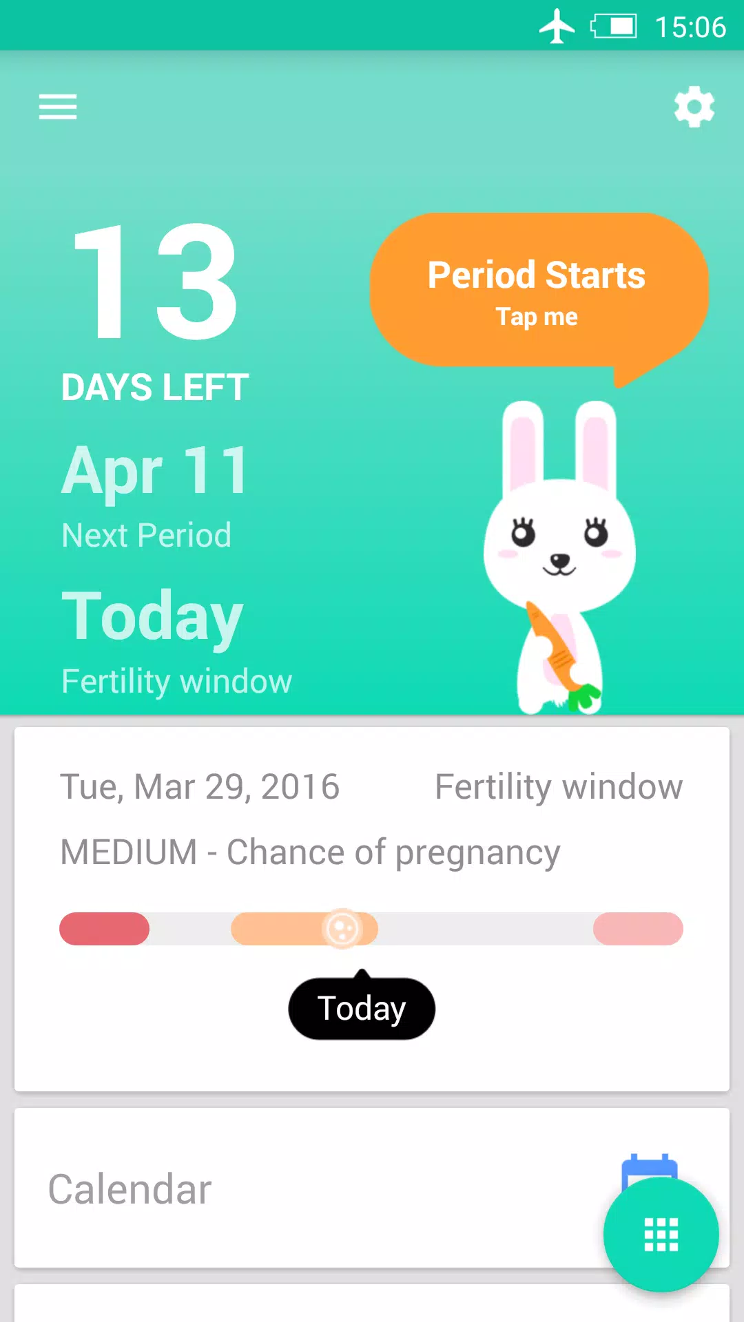 Period Tracker Tangkapan skrin 0