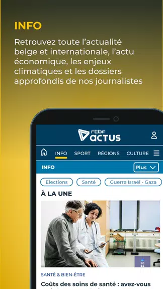 Schermata RTBF Actus 1