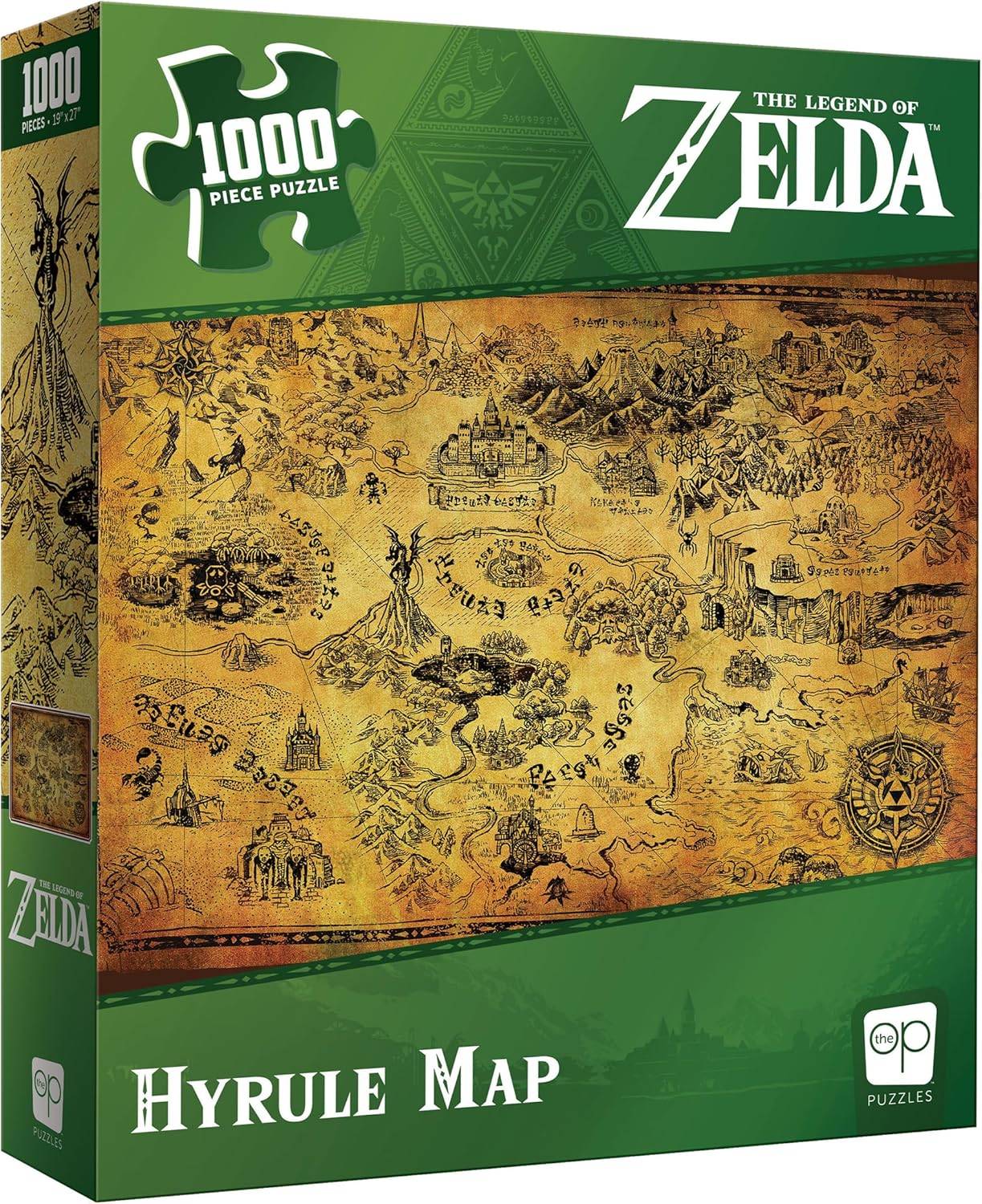 The Legend of Zelda Hyrule Map de 1,000 piezas Rompecabezas