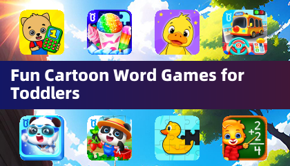 Fun Cartoon Word Games for Toddlers